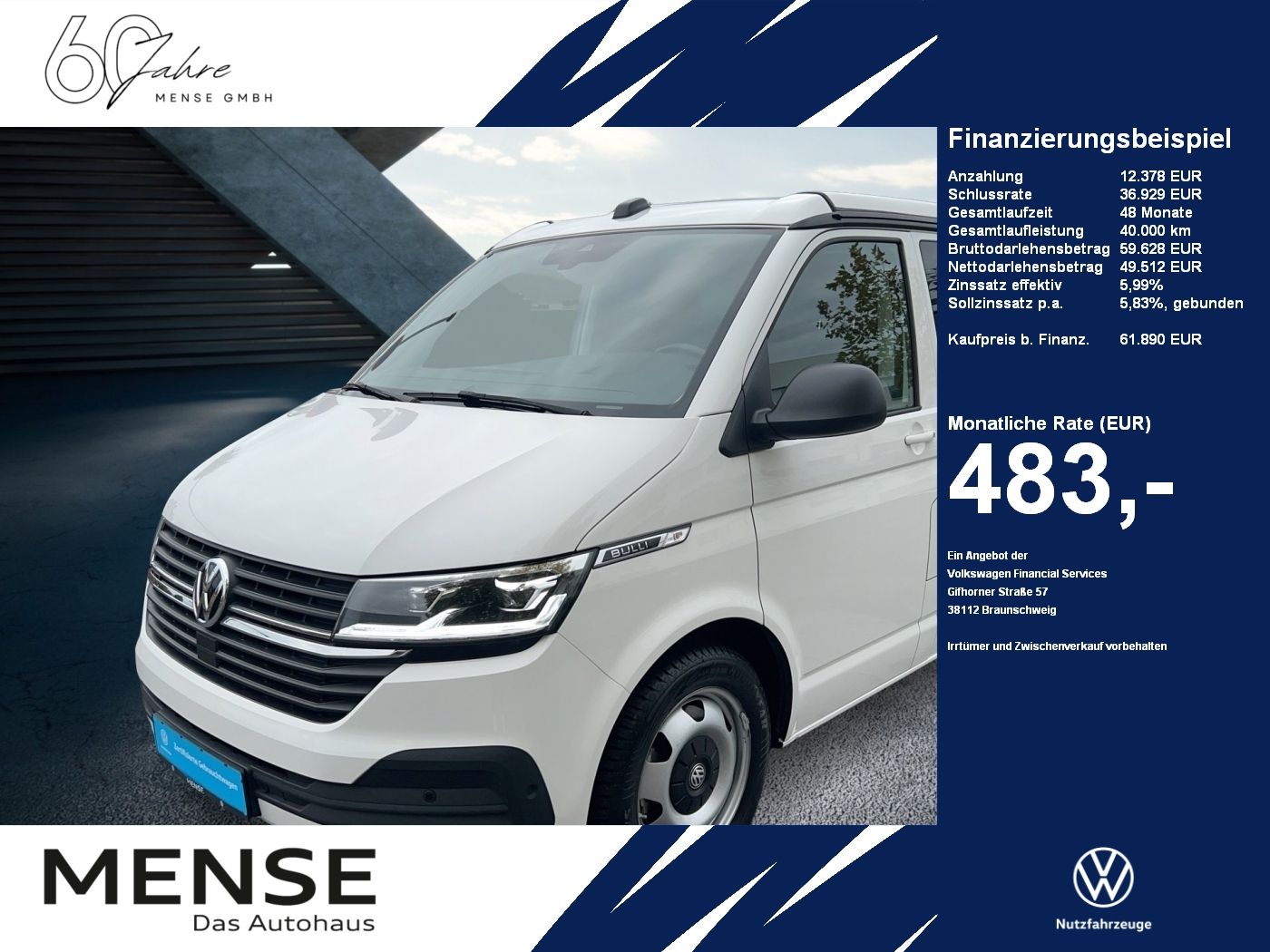 Volkswagen T6.1 2.0 TDI 4Motion California Beach Tour AHK