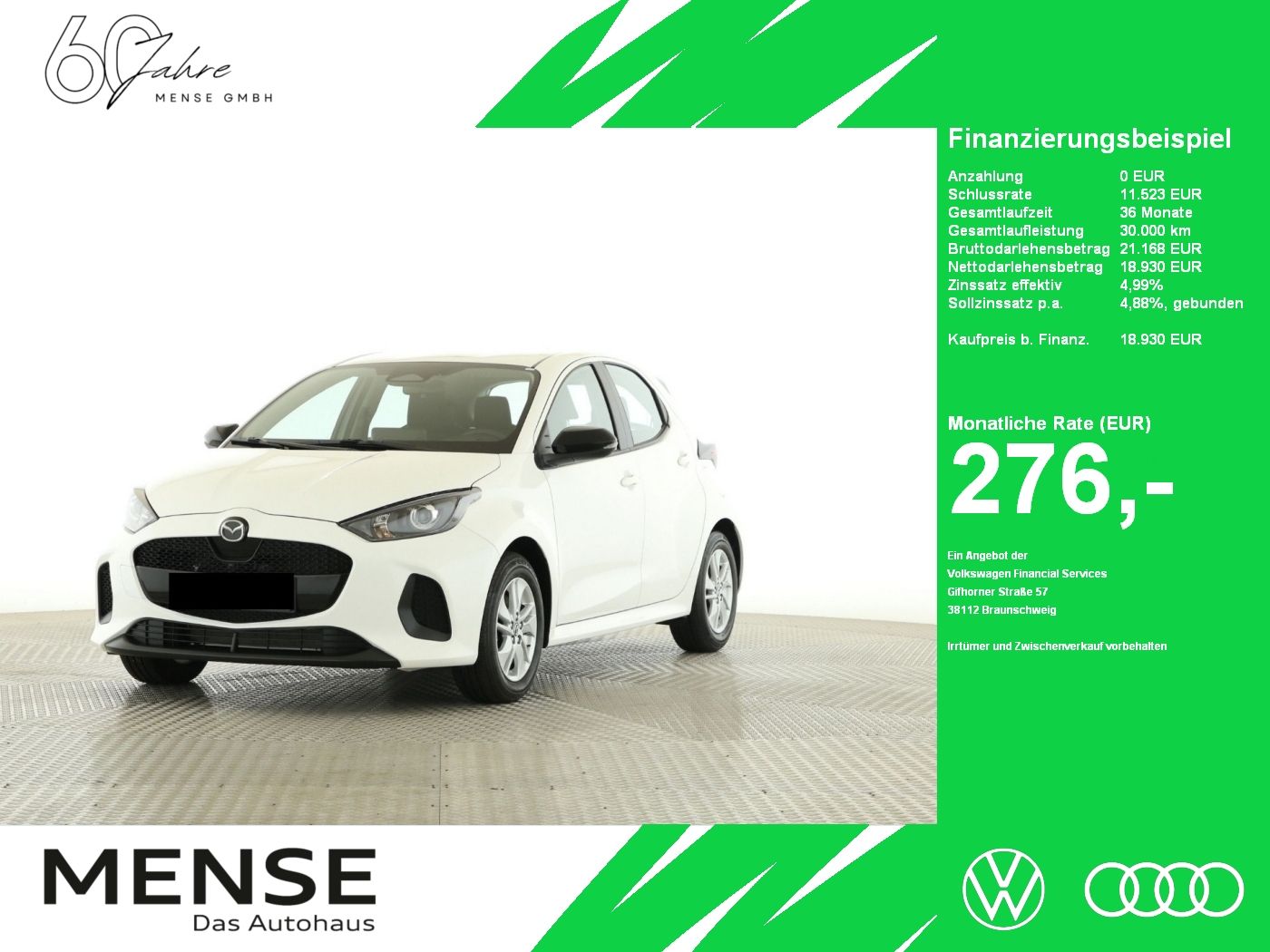 Fahrzeuge PKW autohaus mense Mazda 2 1.5 HEV Centre-Line ACC|DynLicht|Facelift|SHZG