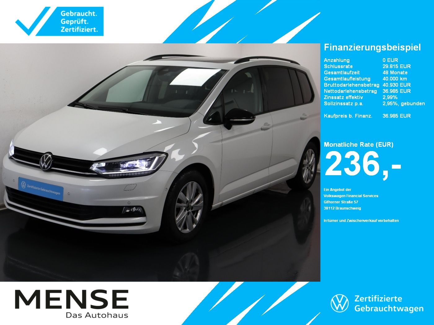 Volkswagen Touran 1.5 TSI DSG Highline |AHK|Pano|Navi|ACC|C