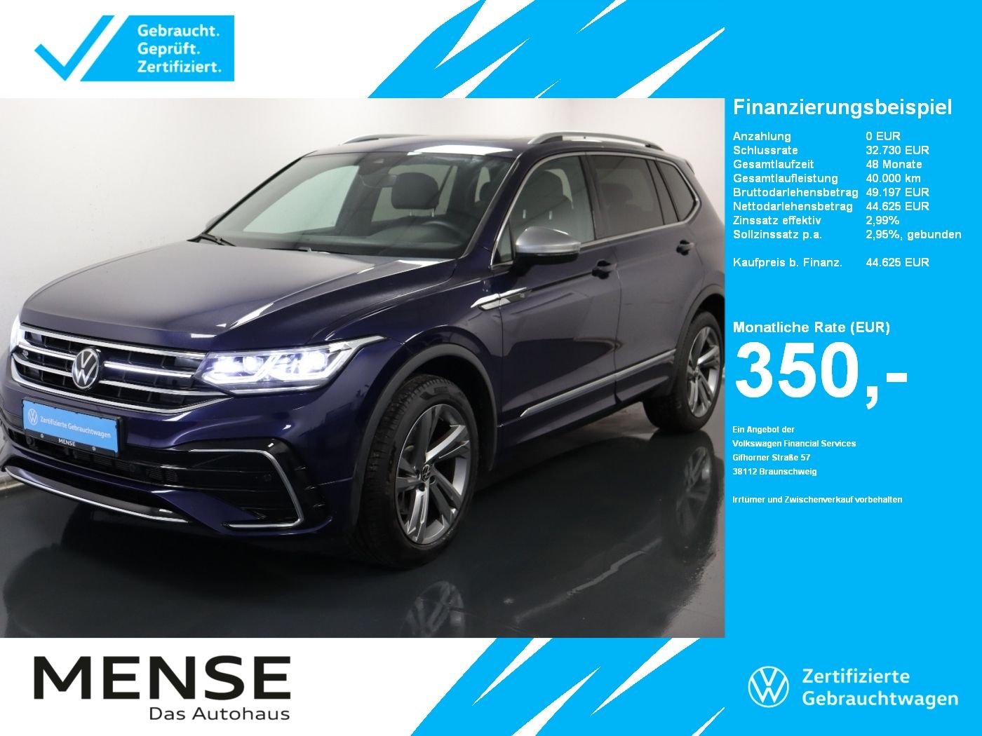 Volkswagen Tiguan Allspace 2.0 TSI 4Motion DSG R-Line h/k