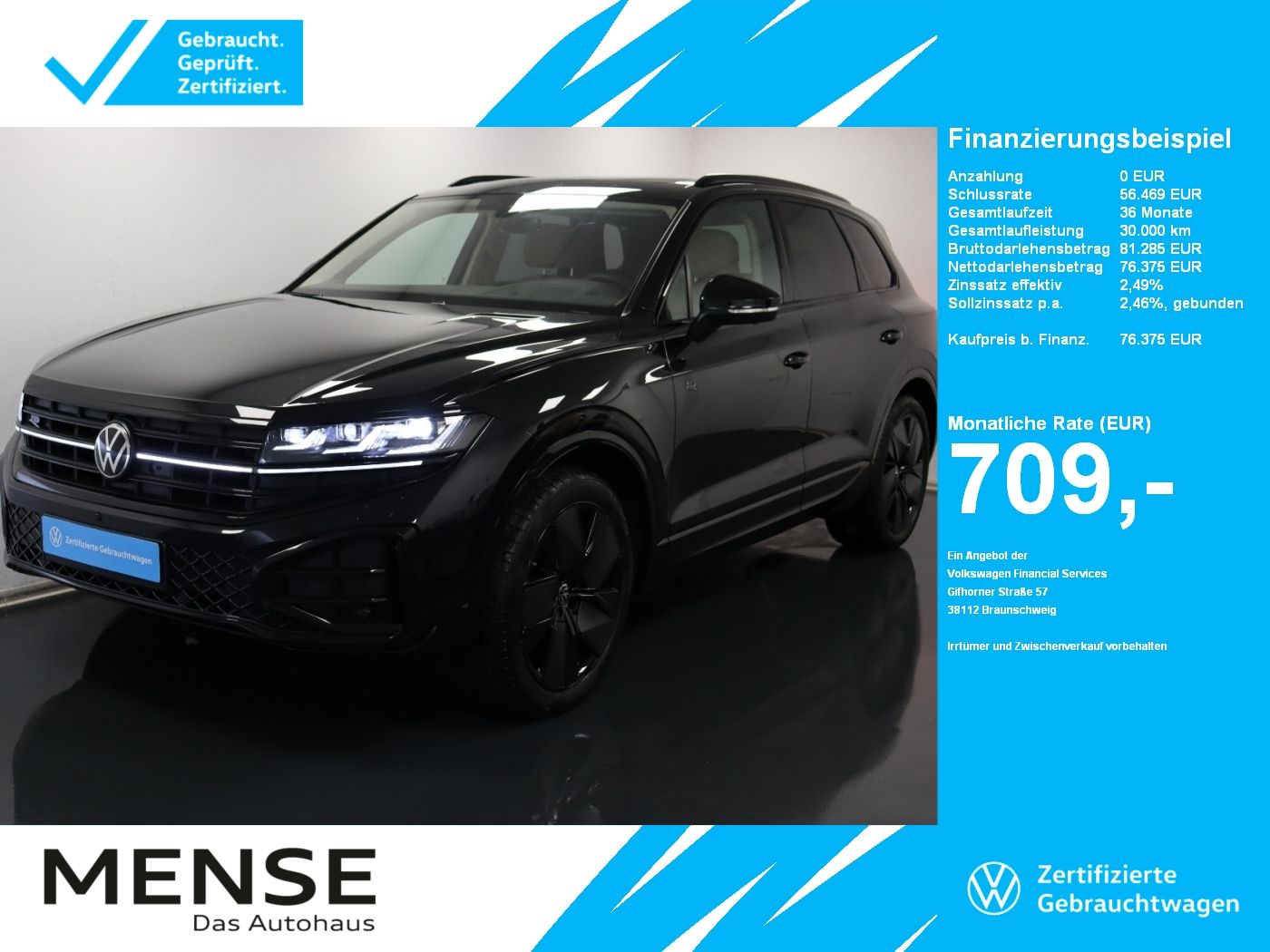 Fahrzeuge PKW autohaus mense Volkswagen Touareg 3.0 TDI R-Line IQ.Light|Matrix|CarPlay