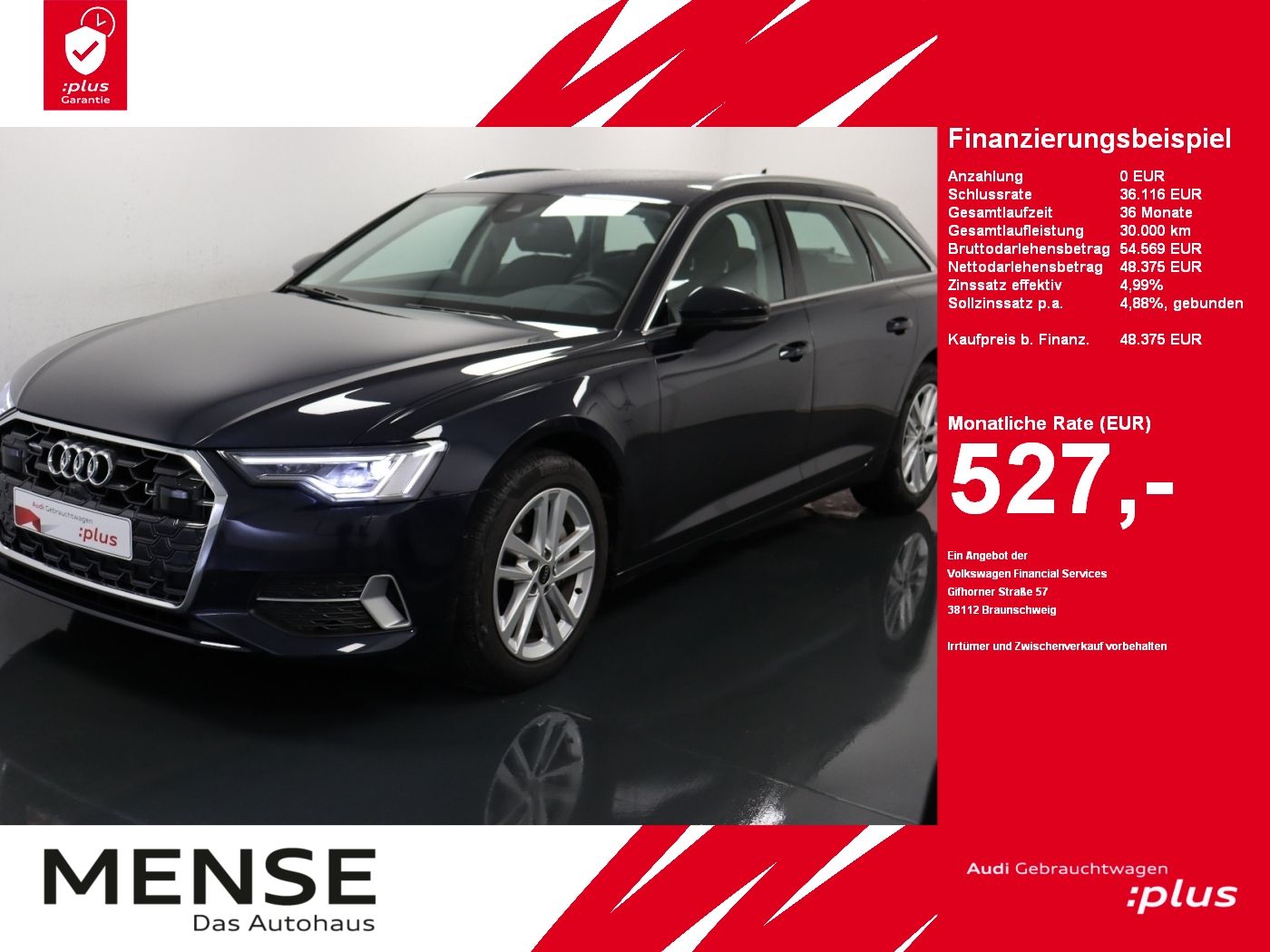 Fahrzeuge PKW autohaus mense Audi A6 Avant 45 TDI quattro S tronic advanced ACC