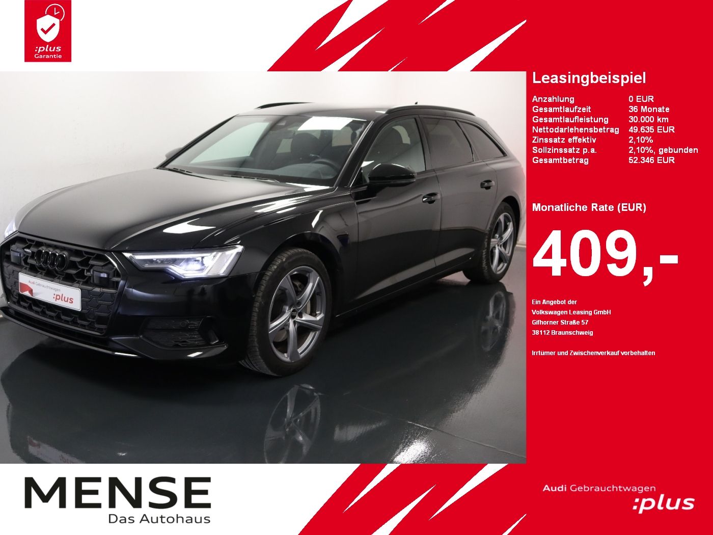 Fahrzeuge PKW autohaus mense Audi A6 Avant 45 TDI quattro S tronic advanced Matrix