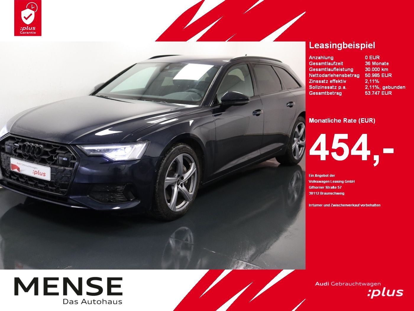 Fahrzeuge PKW autohaus mense Audi A6 Avant 45 TDI quattro S tronic Advanced Matrix
