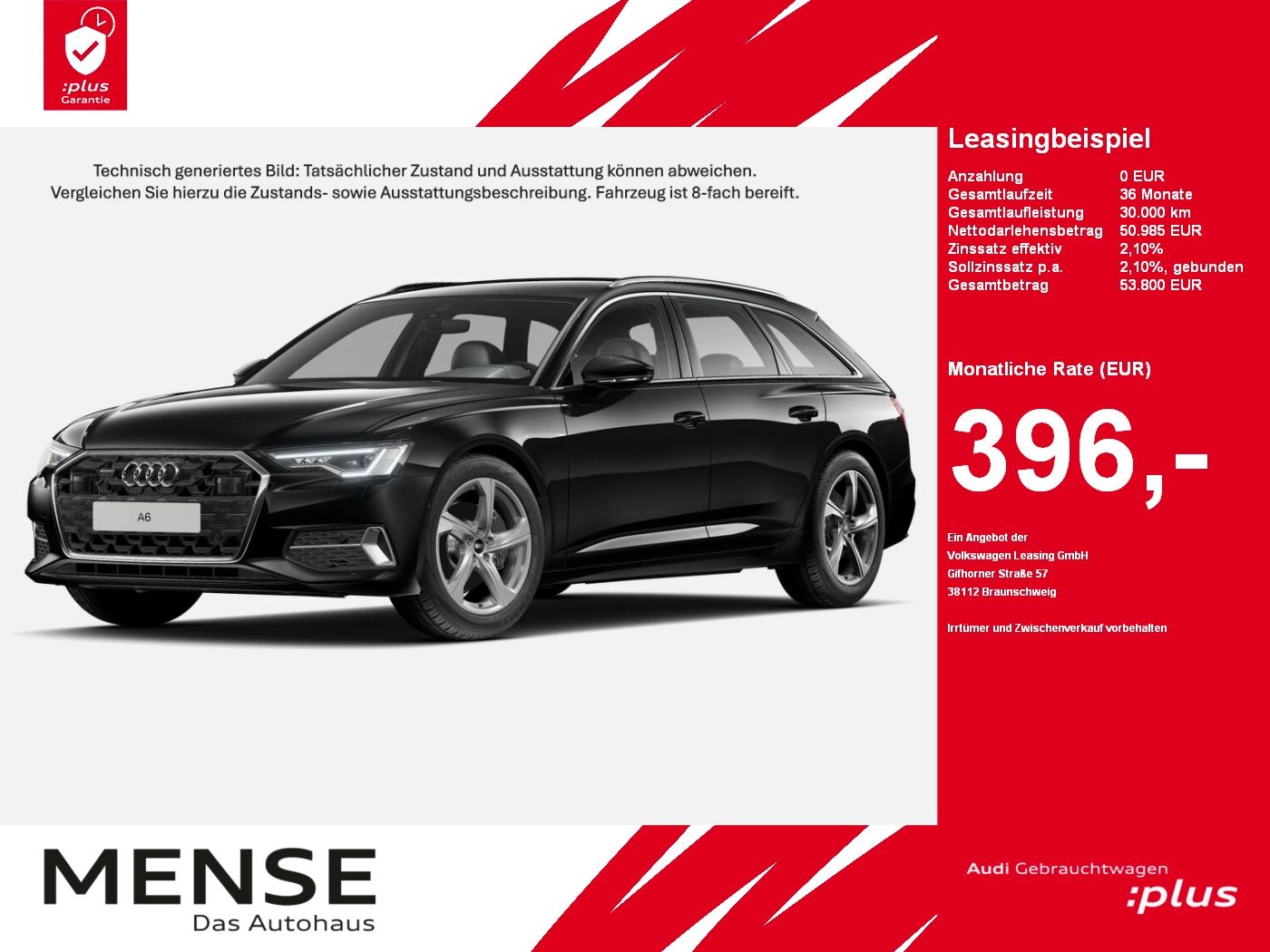 Fahrzeuge PKW autohaus mense Audi A6 Avant 45 TFSI quattro S tronic Advanced AHK