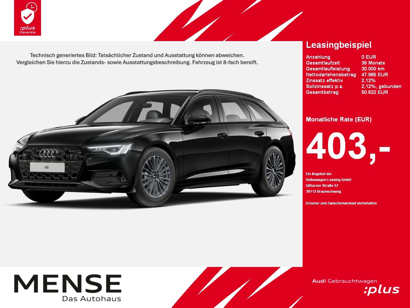 Fahrzeuge PKW autohaus mense Audi A6 Avant 45 TFSI S tronic Advanced ParkAss