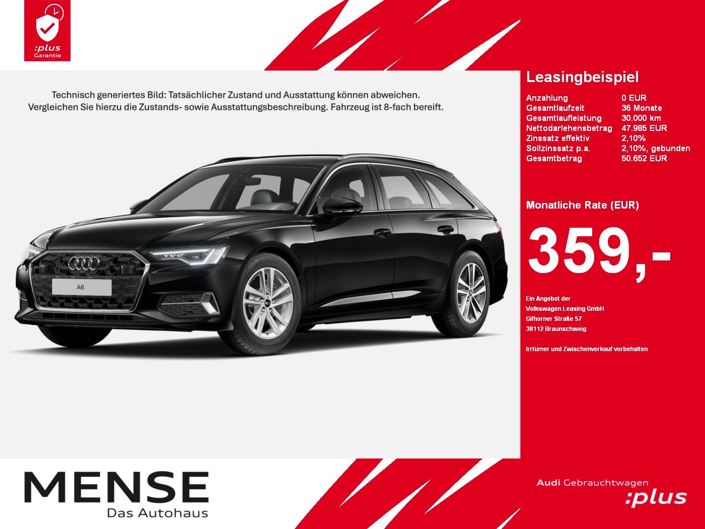 Fahrzeuge PKW autohaus mense Audi A6 Avant 45 TFSI S tronic Advanced AHK|ACC|LED