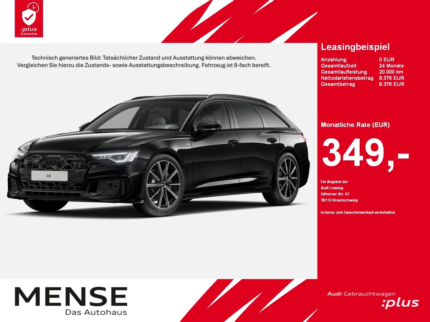 Fahrzeuge PKW autohaus mense Audi A6 Avant 45 TDI quattro S tronic S line Matrix