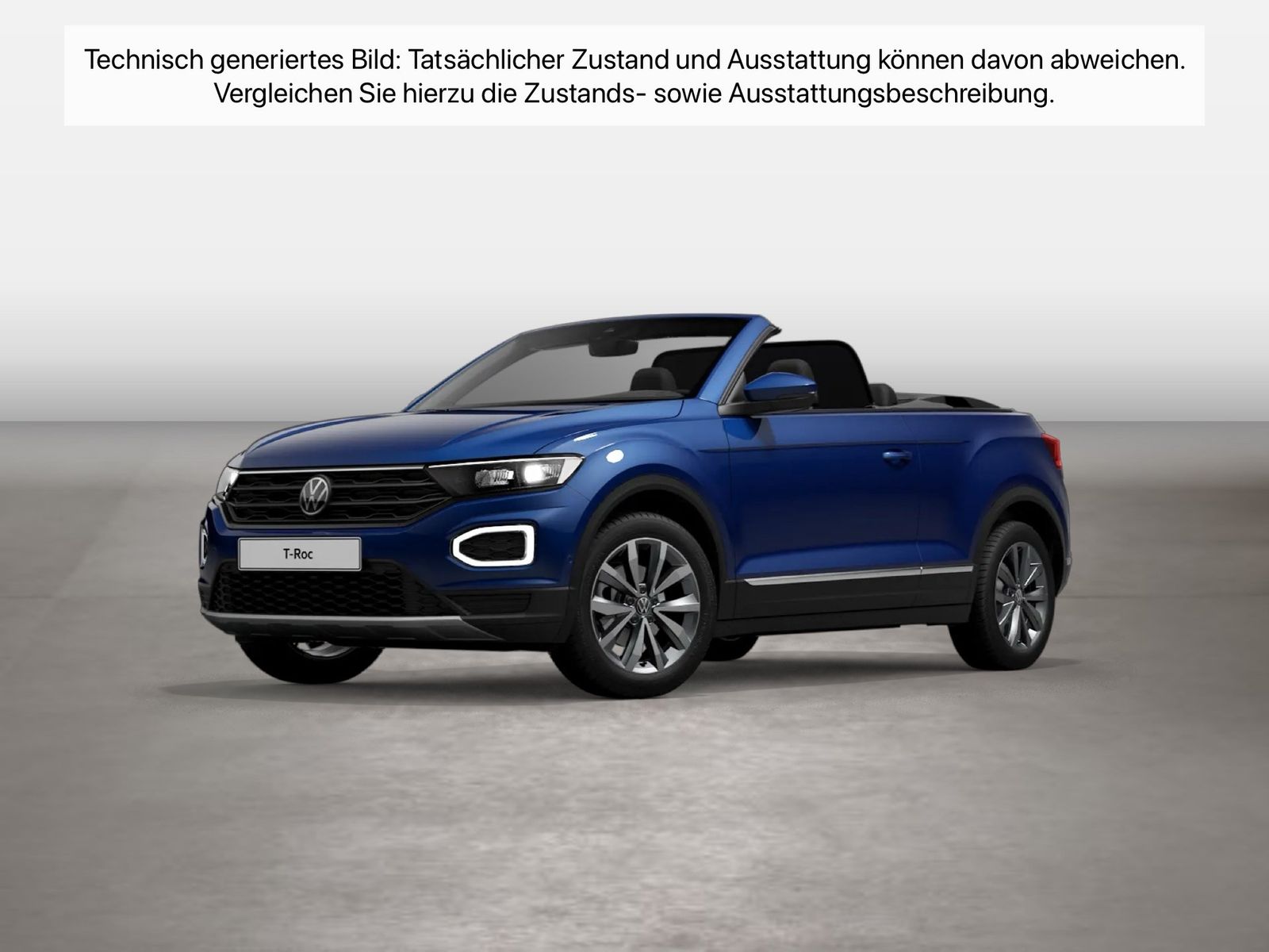 Fahrzeug autohaus mense Fahrzeugabbildung Volkswagen T-Roc Cabriolet 1.5 TSI Style - mit KI generiert/bearbeitet