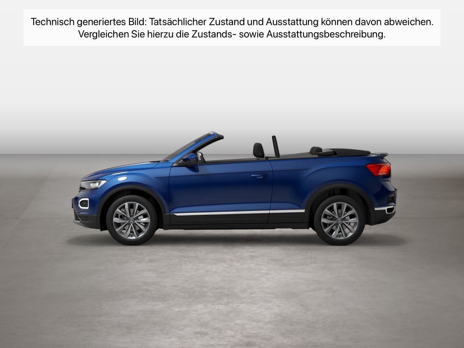 Fahrzeug autohaus mense Fahrzeugabbildung Volkswagen T-Roc Cabriolet 1.5 TSI Style - mit KI generiert/bearbeitet