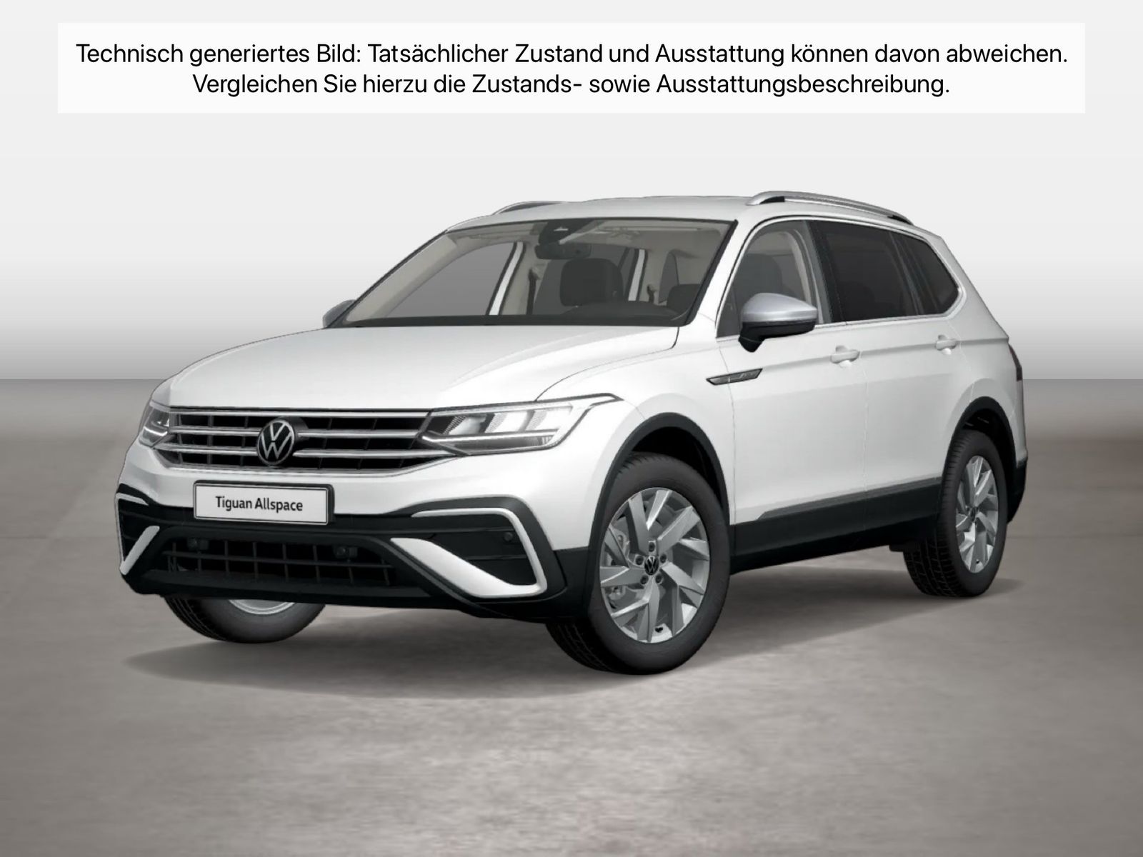 Fahrzeugabbildung Volkswagen Tiguan Allspace 2.0 TDI DSG Life ACC|LED|Navi|LM - mit KI generiert/bearbeitet