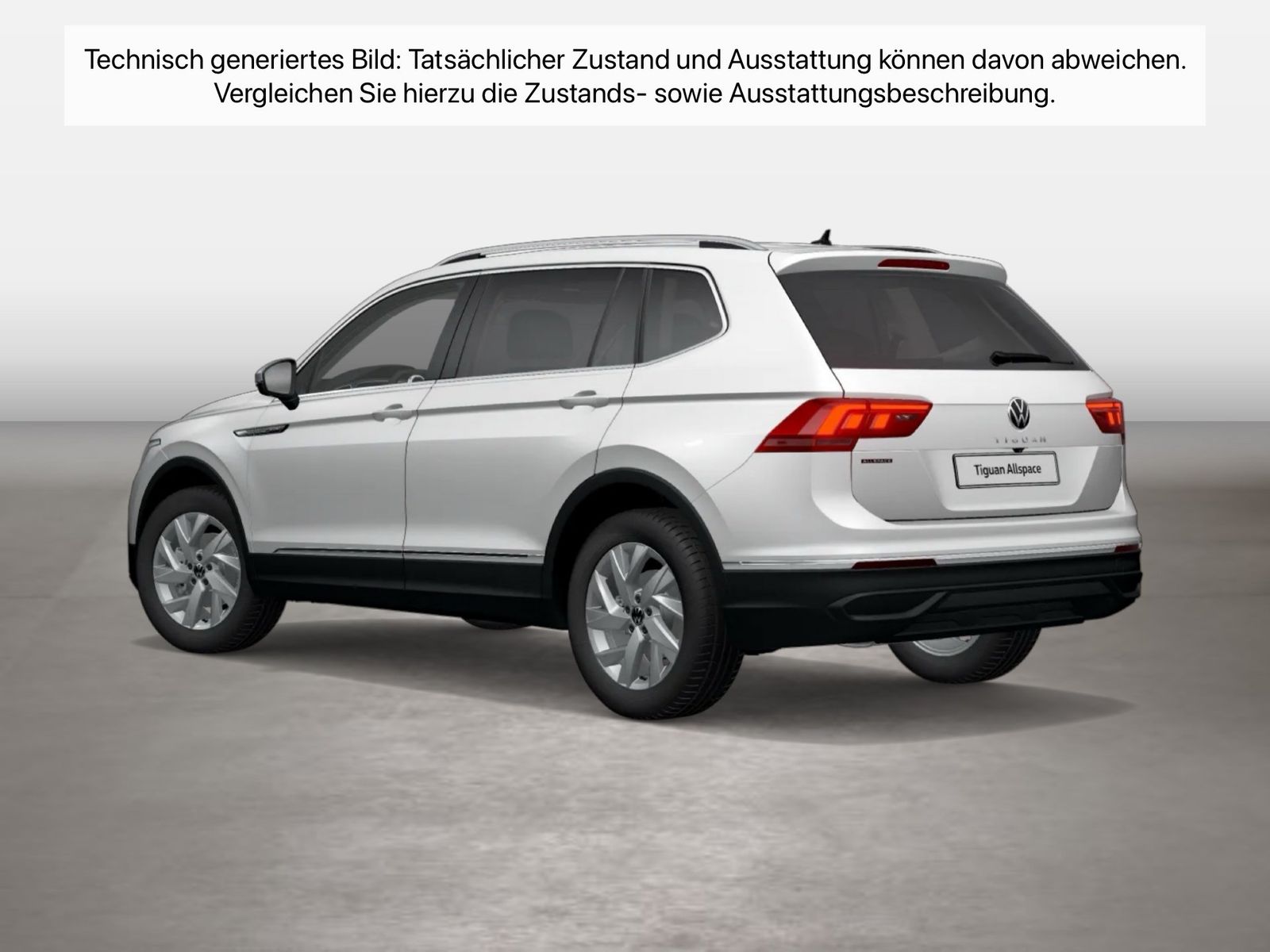 Fahrzeugabbildung Volkswagen Tiguan Allspace 2.0 TDI DSG Life ACC|LED|Navi|LM - mit KI generiert/bearbeitet
