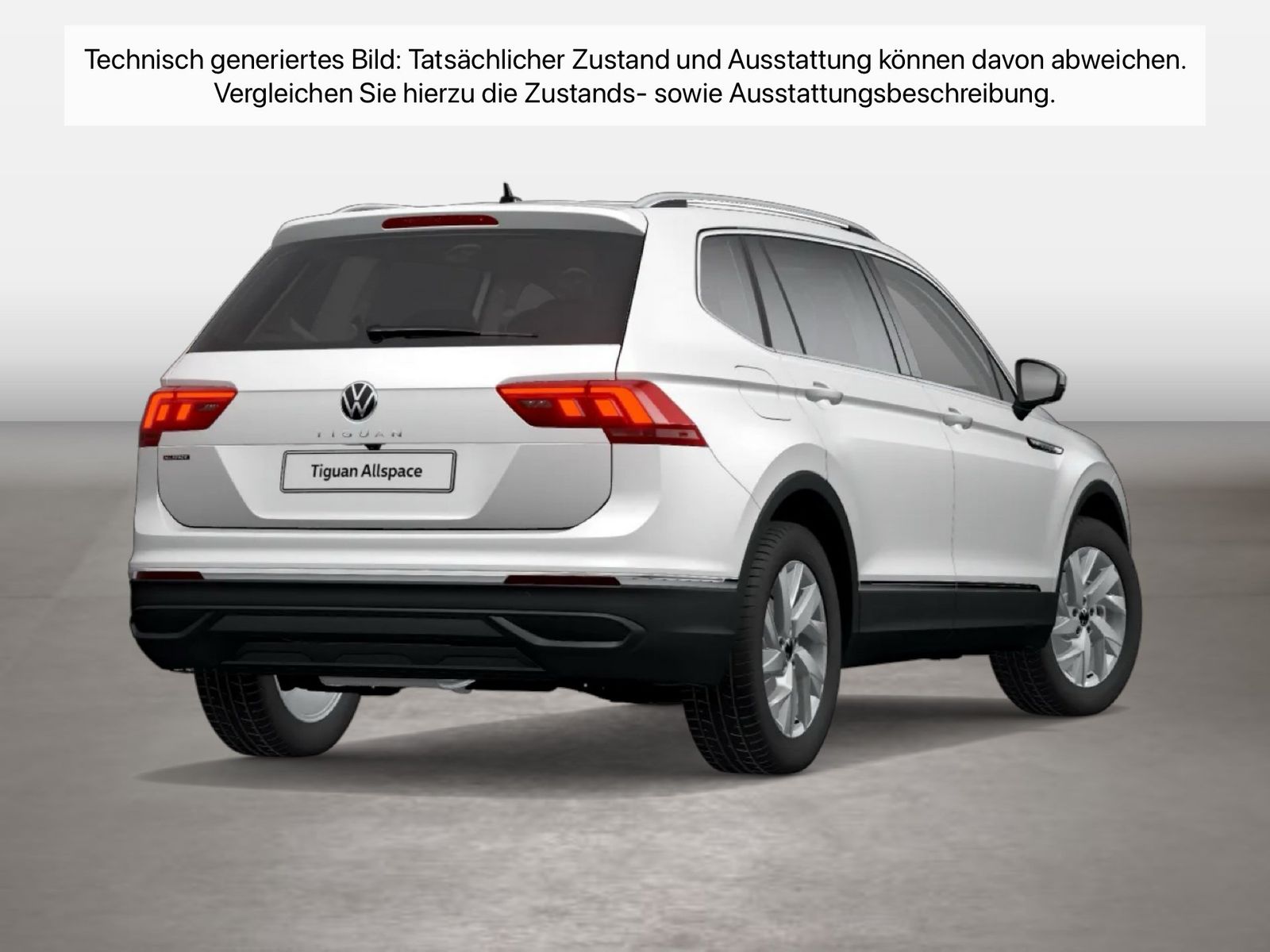 Fahrzeugabbildung Volkswagen Tiguan Allspace 2.0 TDI DSG Life ACC|LED|Navi|LM - mit KI generiert/bearbeitet