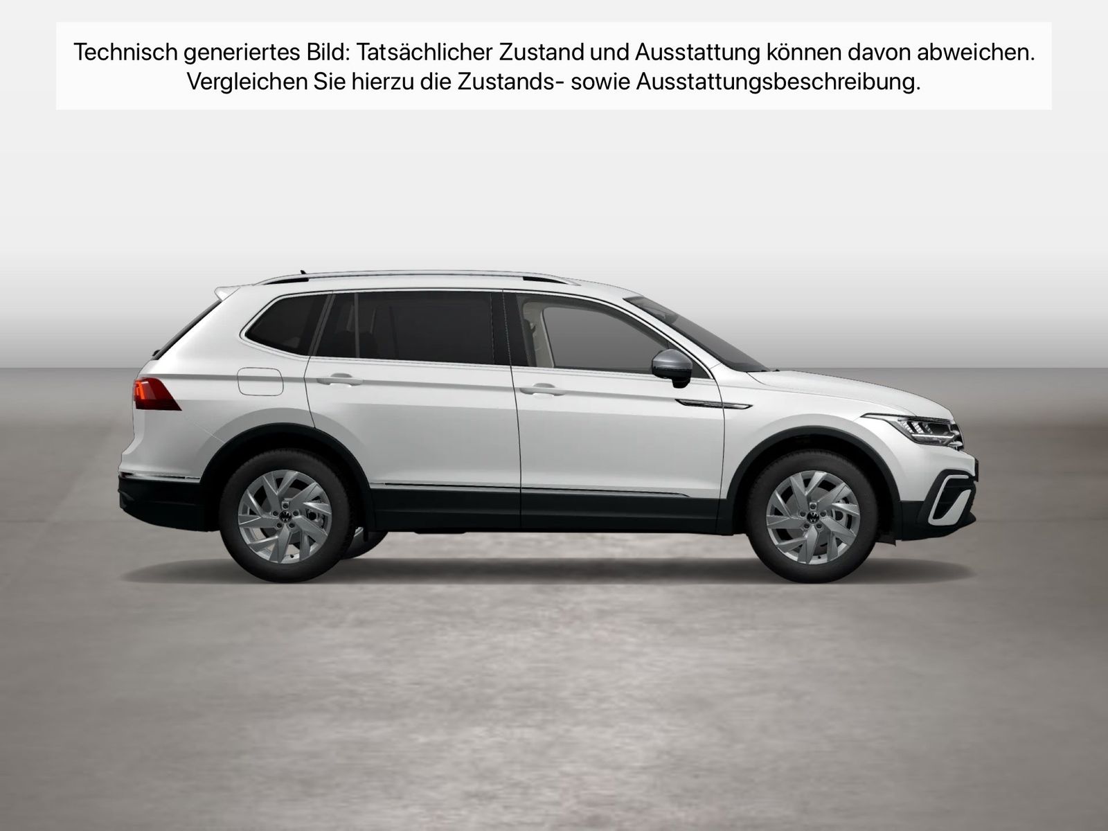 Fahrzeugabbildung Volkswagen Tiguan Allspace 2.0 TDI DSG Life ACC|LED|Navi|LM - mit KI generiert/bearbeitet