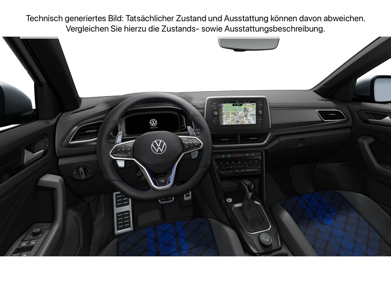Fahrzeugabbildung Volkswagen T-Roc R 4-motion IQ.Light Matrix CarPlay ACC LED - mit KI generiert/bearbeitet