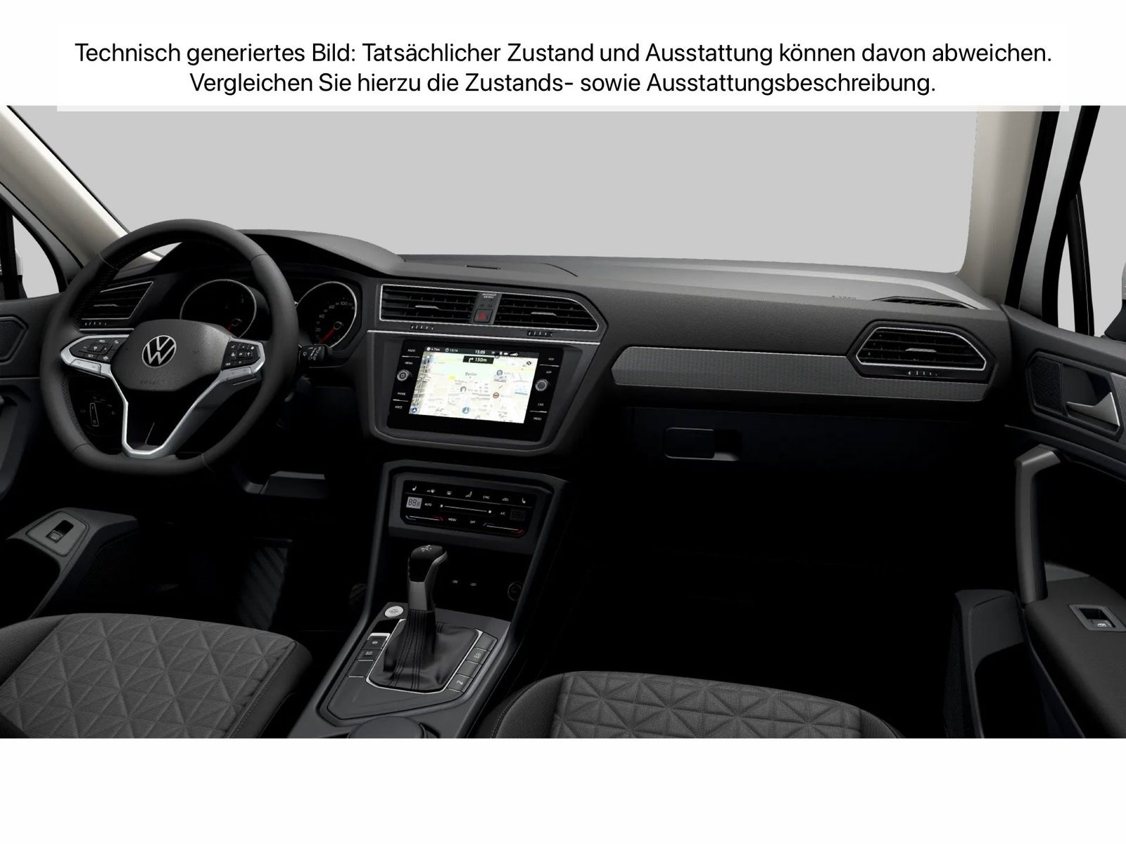 Fahrzeug autohaus mense Fahrzeugabbildung Volkswagen Tiguan 2.0 TDI DSG Life AHK ACC LED Navi KeyLess - mit KI generiert/bearbeitet