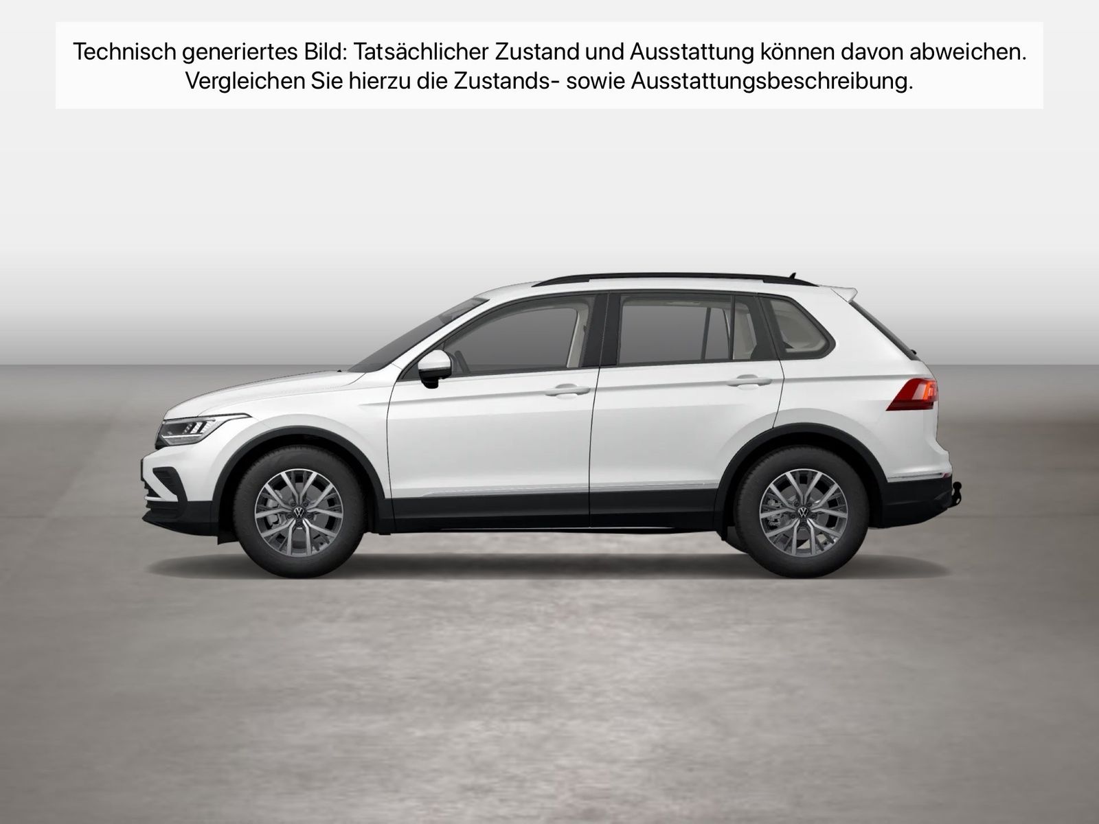 Fahrzeug autohaus mense Fahrzeugabbildung Volkswagen Tiguan 2.0 TDI DSG Life AHK ACC LED Navi KeyLess - mit KI generiert/bearbeitet