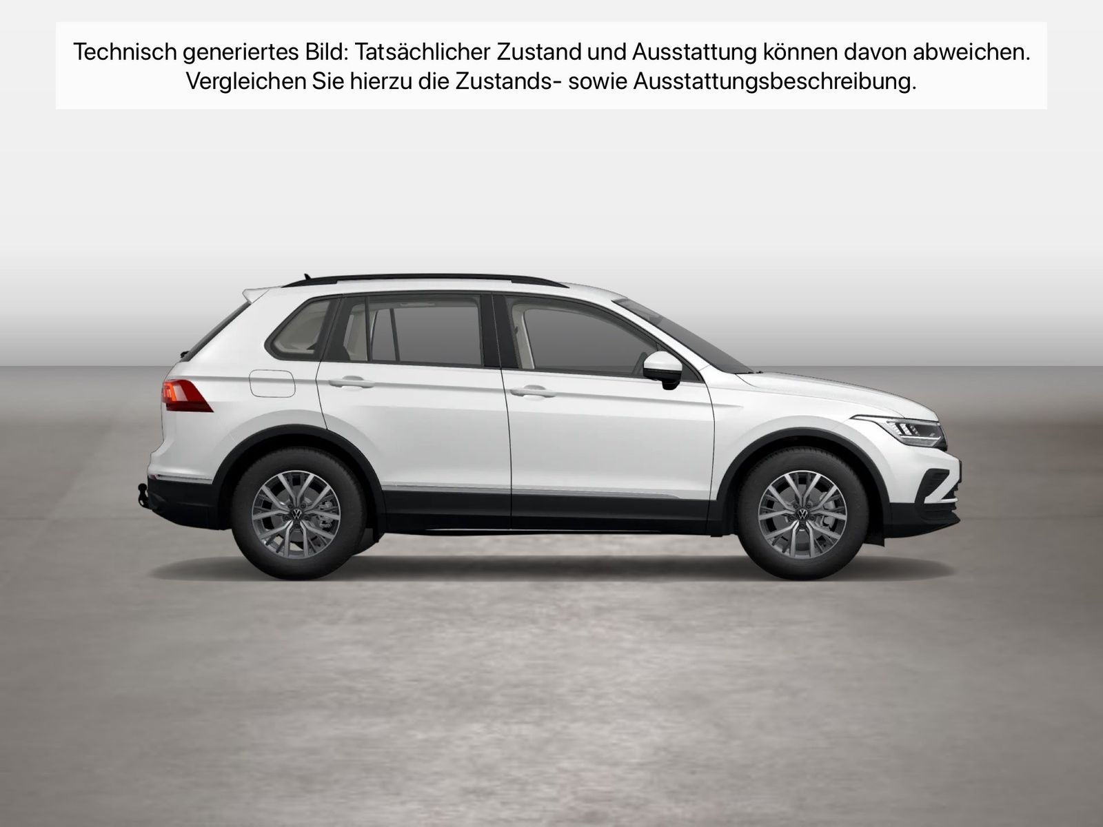 Fahrzeug autohaus mense Fahrzeugabbildung Volkswagen Tiguan 2.0 TDI DSG Life AHK ACC LED Navi KeyLess - mit KI generiert/bearbeitet