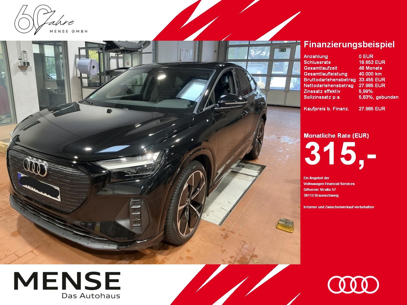 Fahrzeuge PKW autohaus mense Audi Q4 Sportback e-tron 35 Pano|Standhzg|ACC|LED|PDC