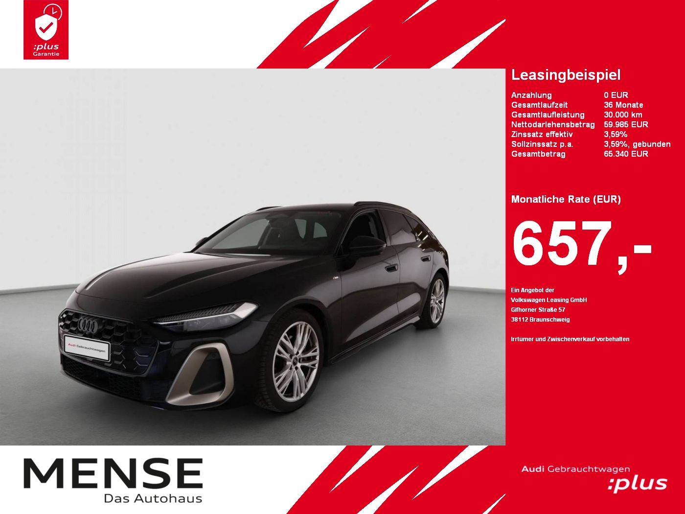 Fahrzeuge PKW autohaus mense Audi A5 Avant 2.0 TFSI quattro S tronic edition one