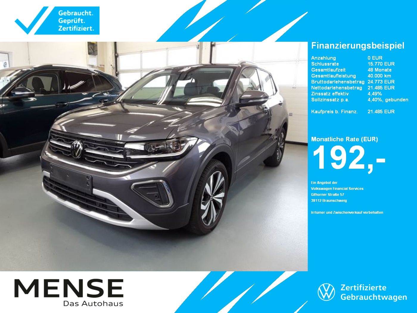 Volkswagen T-Cross 1.0 TSI Style IQ.Light|Matrix|CarPlay|LM