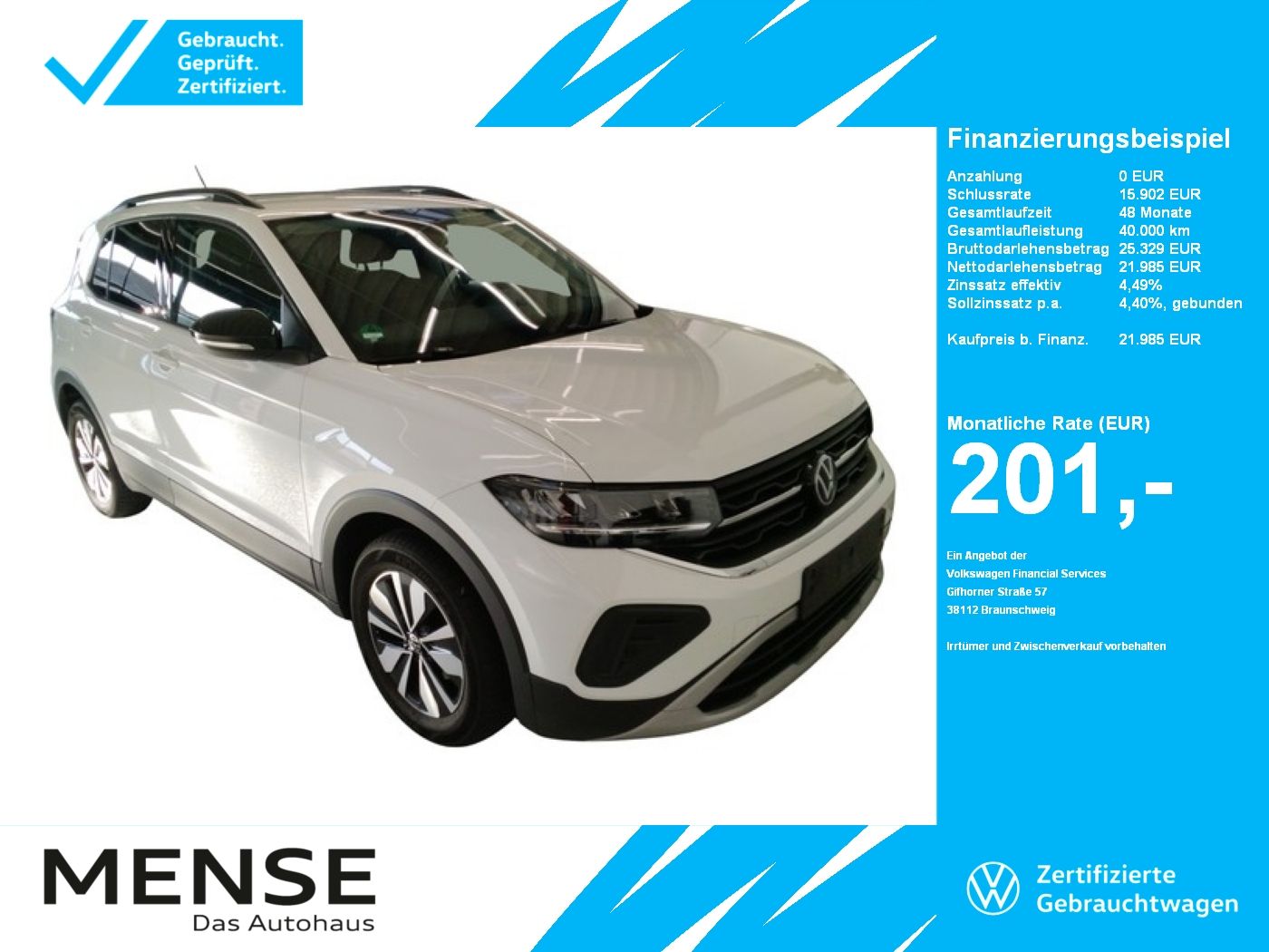 Volkswagen T-Cross 1.0 TSI Life Goal CarPlay|AHK|ACC|LED|LM