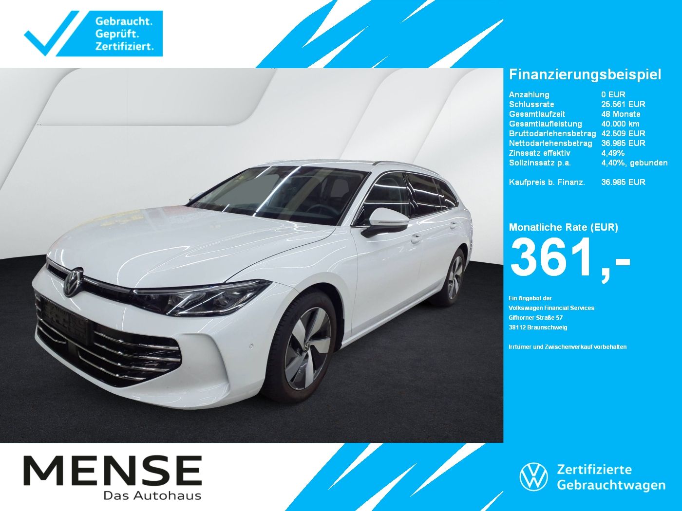 Volkswagen Passat Variant 2.0 TDI DSG Elegance IQ.Light|AHK