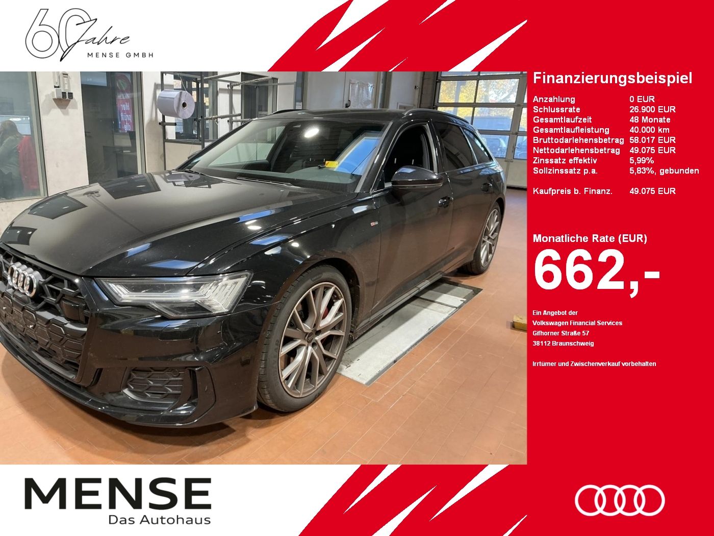 Fahrzeuge PKW autohaus mense Audi A6 Avant 55 TFSI e quattro S tronic S-Line B&O