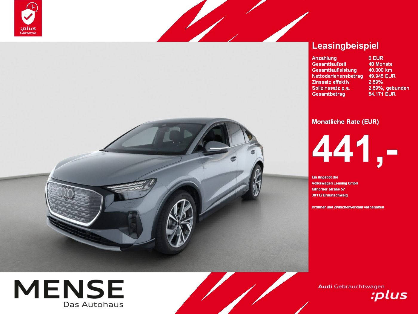 Audi Q4 Sportback e-tron 45 quattro 210 kW Matrix|AHK