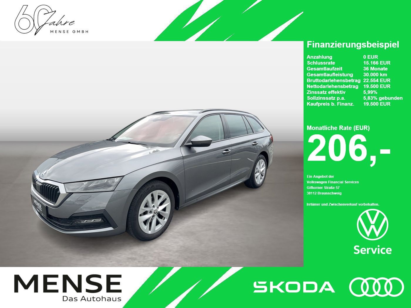Fahrzeug autohaus mense Fahrzeugabbildung SKODA Octavia Combi Ambition 2.0l TDI 85kW 7-Gang-DSG - mit KI generiert/bearbeitet