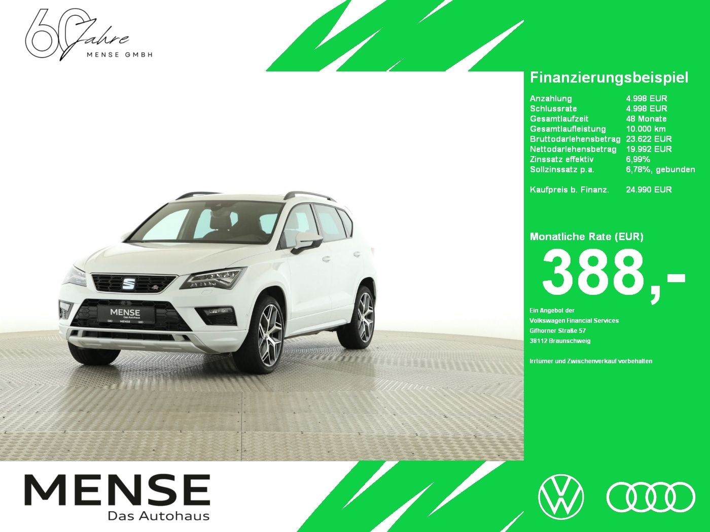 SEAT Ateca 1.5 TSI ACT FR Beats|AHK|SD|ACC|LED|Navi