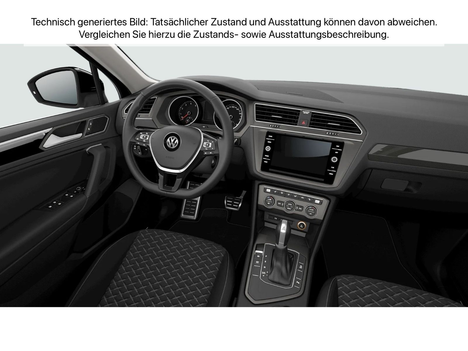 Fahrzeug autohaus mense Fahrzeugabbildung Volkswagen Tiguan 1.5 TSI DSG Join CarPlay AHK ACC Navi PDC - mit KI generiert/bearbeitet