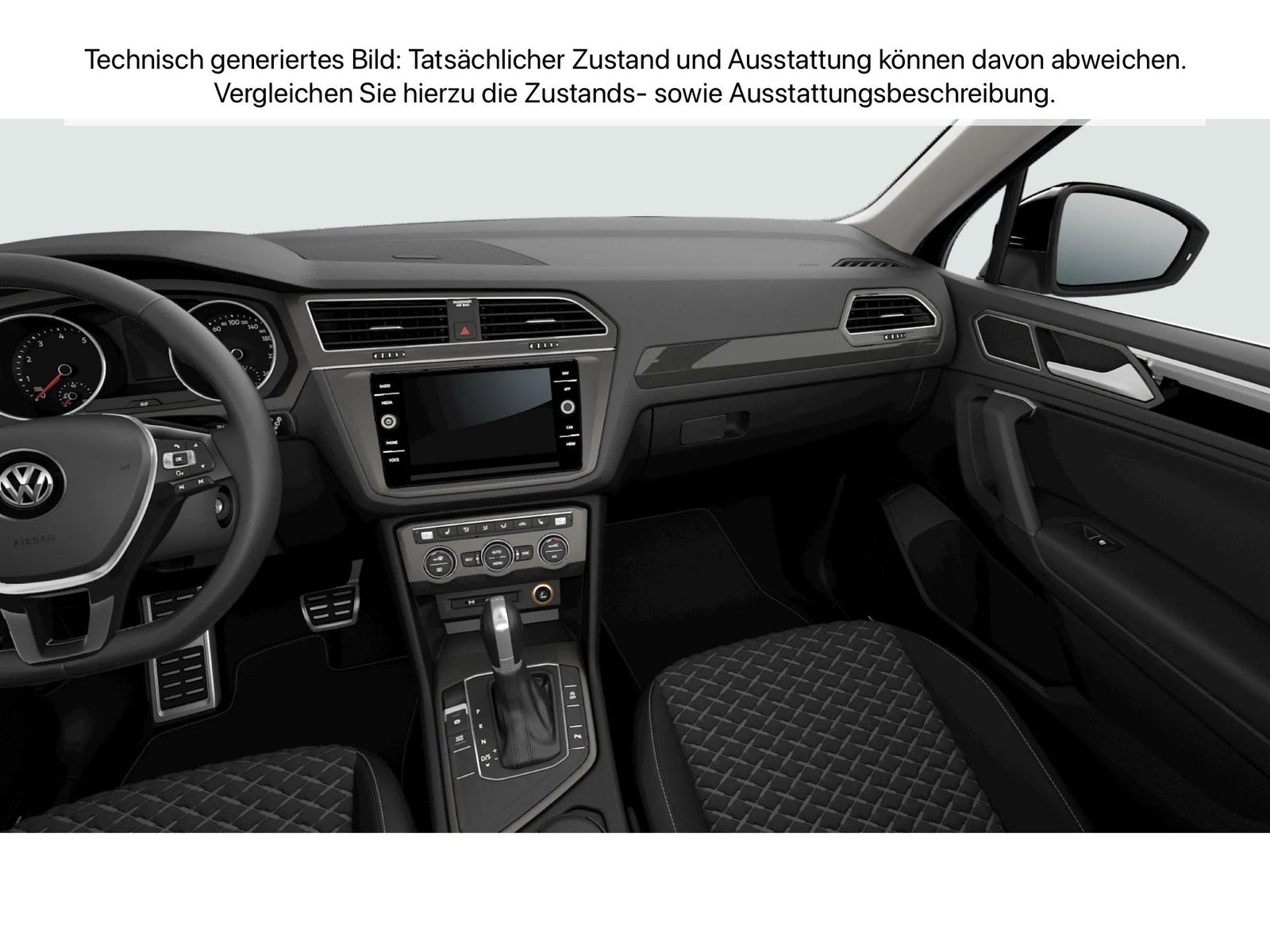 Fahrzeug autohaus mense Fahrzeugabbildung Volkswagen Tiguan 1.5 TSI DSG Join CarPlay AHK ACC Navi PDC - mit KI generiert/bearbeitet