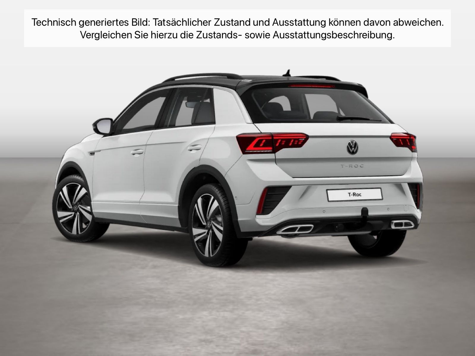 Fahrzeug autohaus mense Fahrzeugabbildung Volkswagen T-Roc 1.5 TSI R-Line IQ.Light Matrix CarPlay AHK - mit KI generiert/bearbeitet