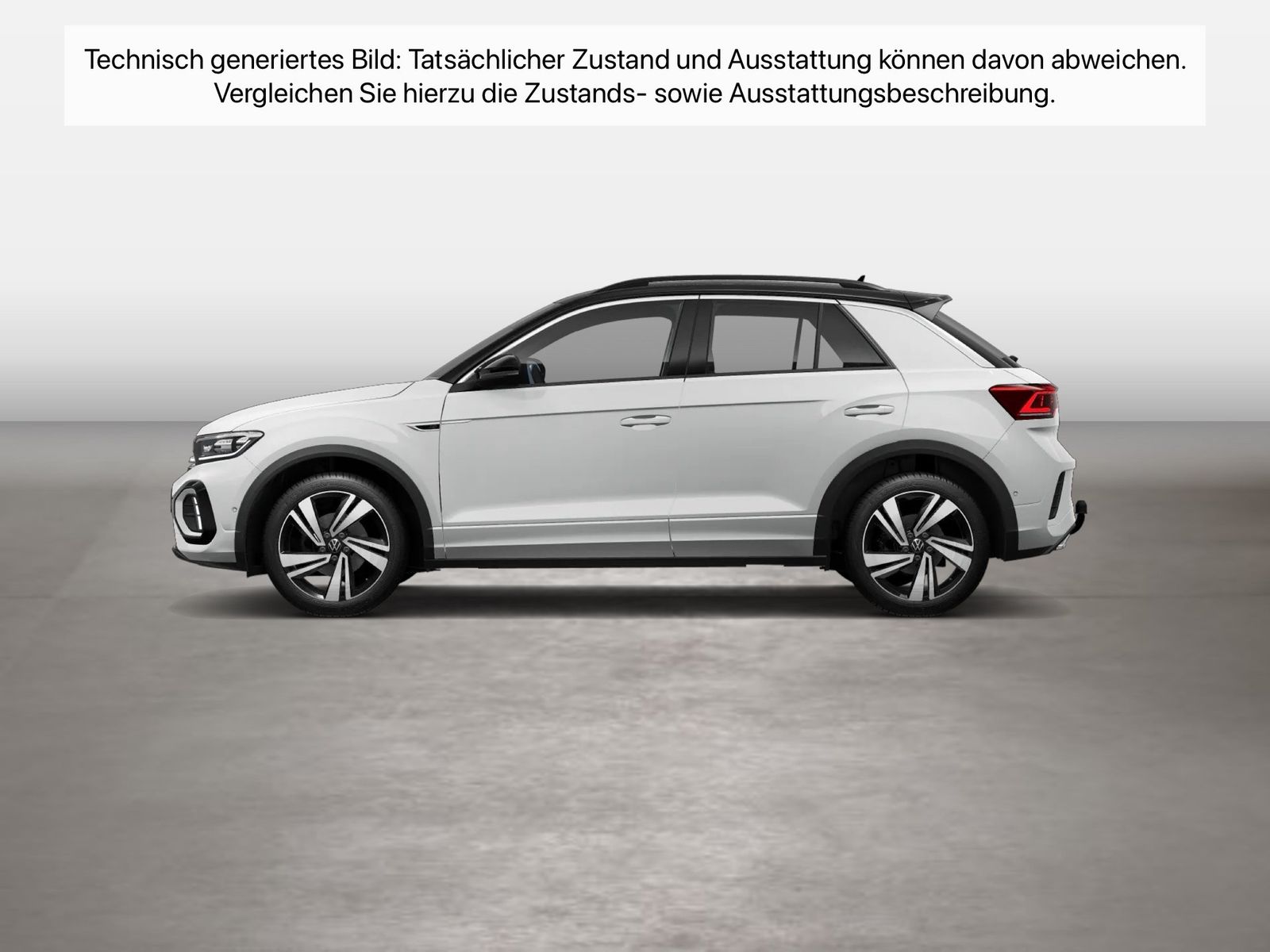 Fahrzeug autohaus mense Fahrzeugabbildung Volkswagen T-Roc 1.5 TSI R-Line IQ.Light Matrix CarPlay AHK - mit KI generiert/bearbeitet