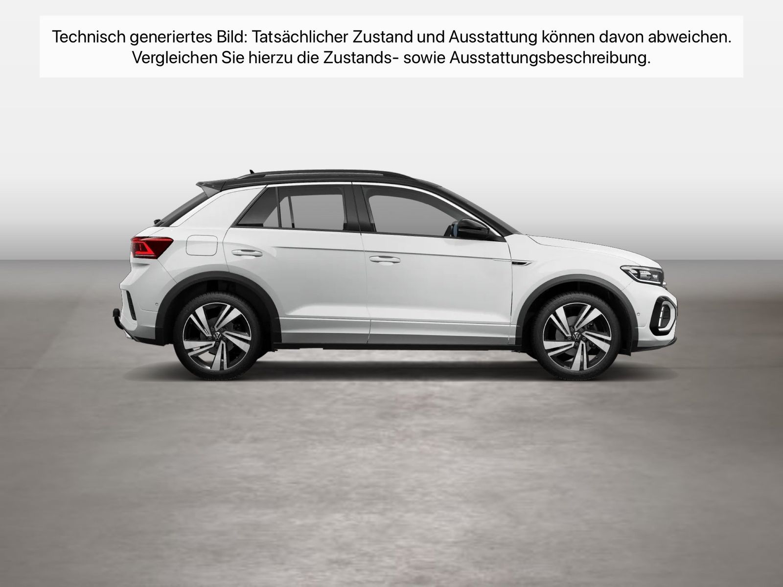Fahrzeug autohaus mense Fahrzeugabbildung Volkswagen T-Roc 1.5 TSI R-Line IQ.Light Matrix CarPlay AHK - mit KI generiert/bearbeitet