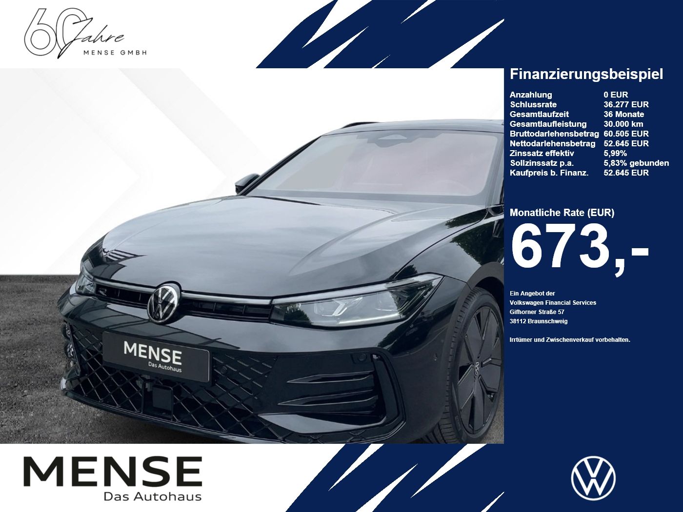 Fahrzeug autohaus mense Fahrzeugabbildung Volkswagen Passat R-Line 2.0 l TDI 4MOTION DSG Signature St - mit KI generiert/bearbeitet