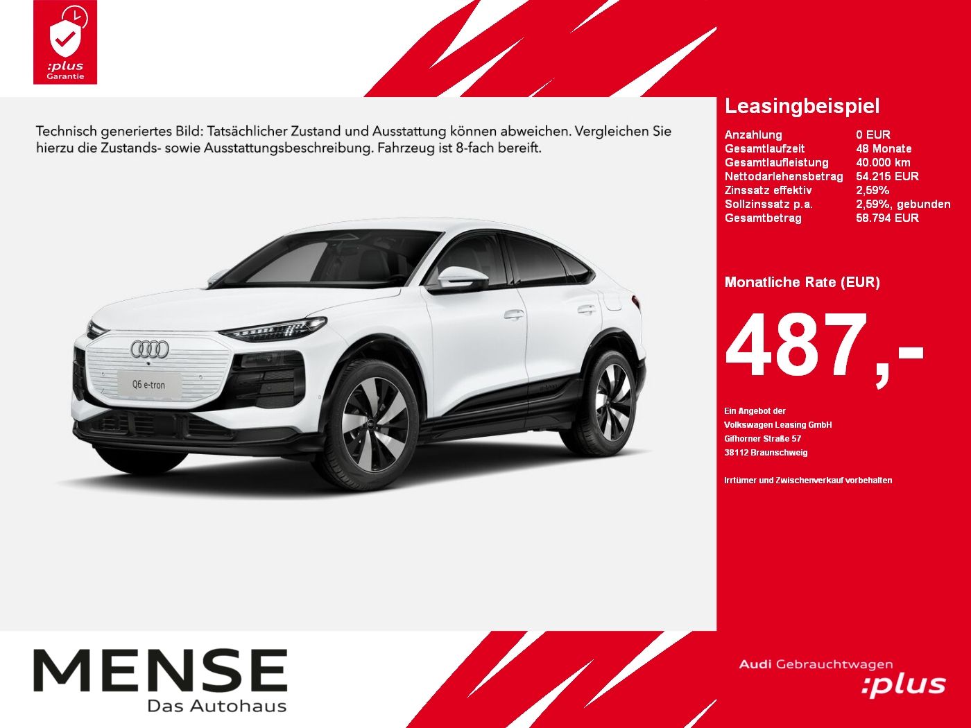 Fahrzeuge Nutzfahrzeuge/Camping autohaus mense Audi Q6 Sportback e-tron Standhzg|4xSHZG|ACC|LED|PDC
