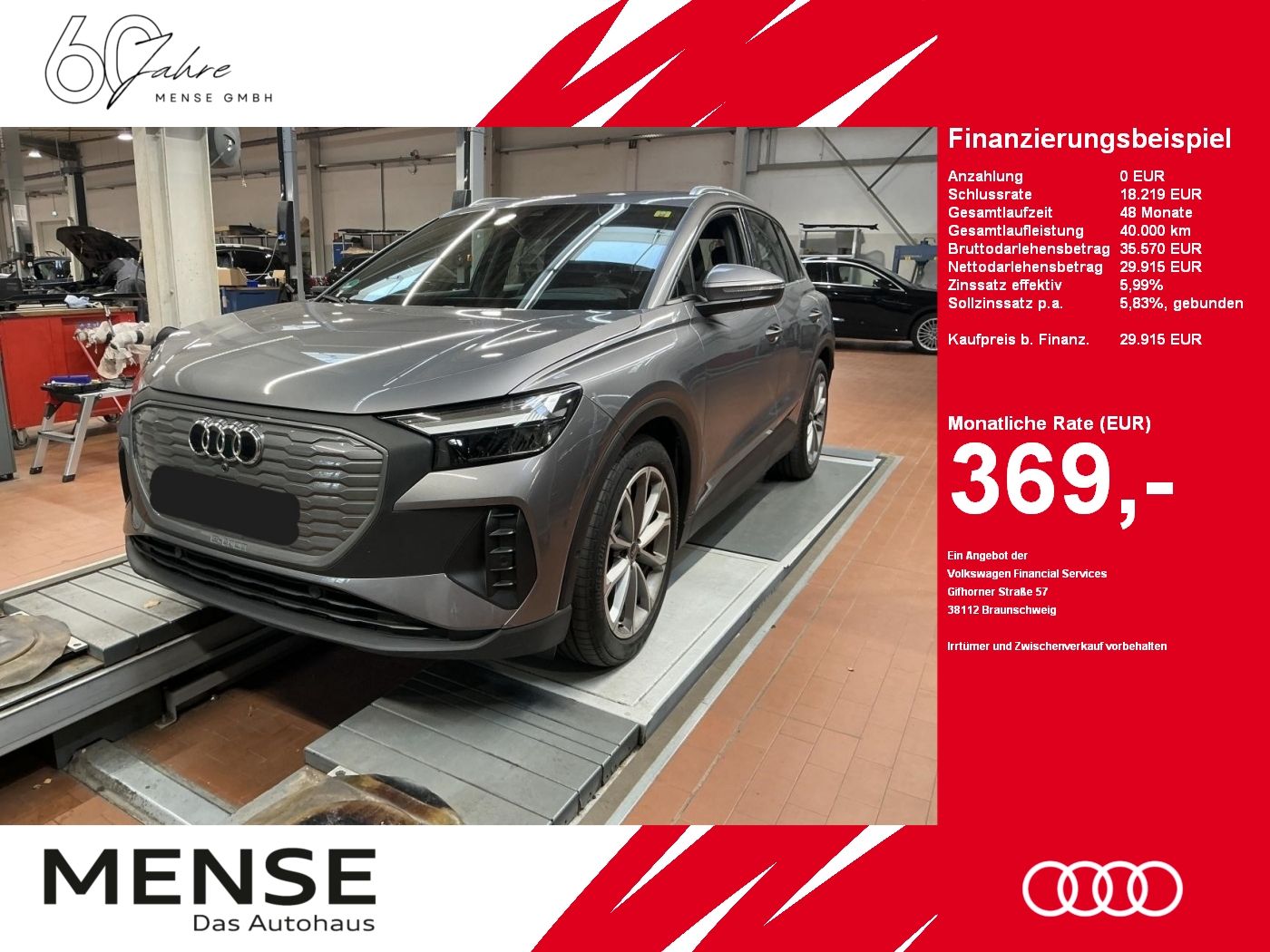 Fahrzeuge PKW autohaus mense Audi Q4 e-tron 40 CarPlay|HUD|Pano|Standhzg|ACC|LED