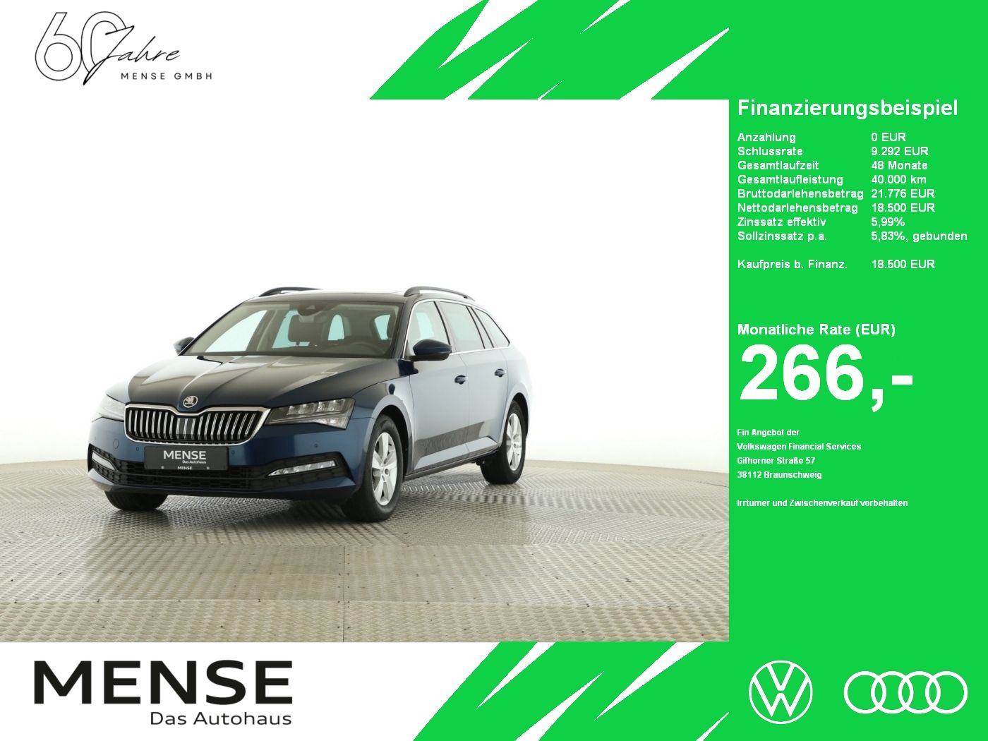 Fahrzeuge PKW autohaus mense SKODA Superb Combi 2.0 TDI Ambition AHK|Pano|SD|ACC|LM