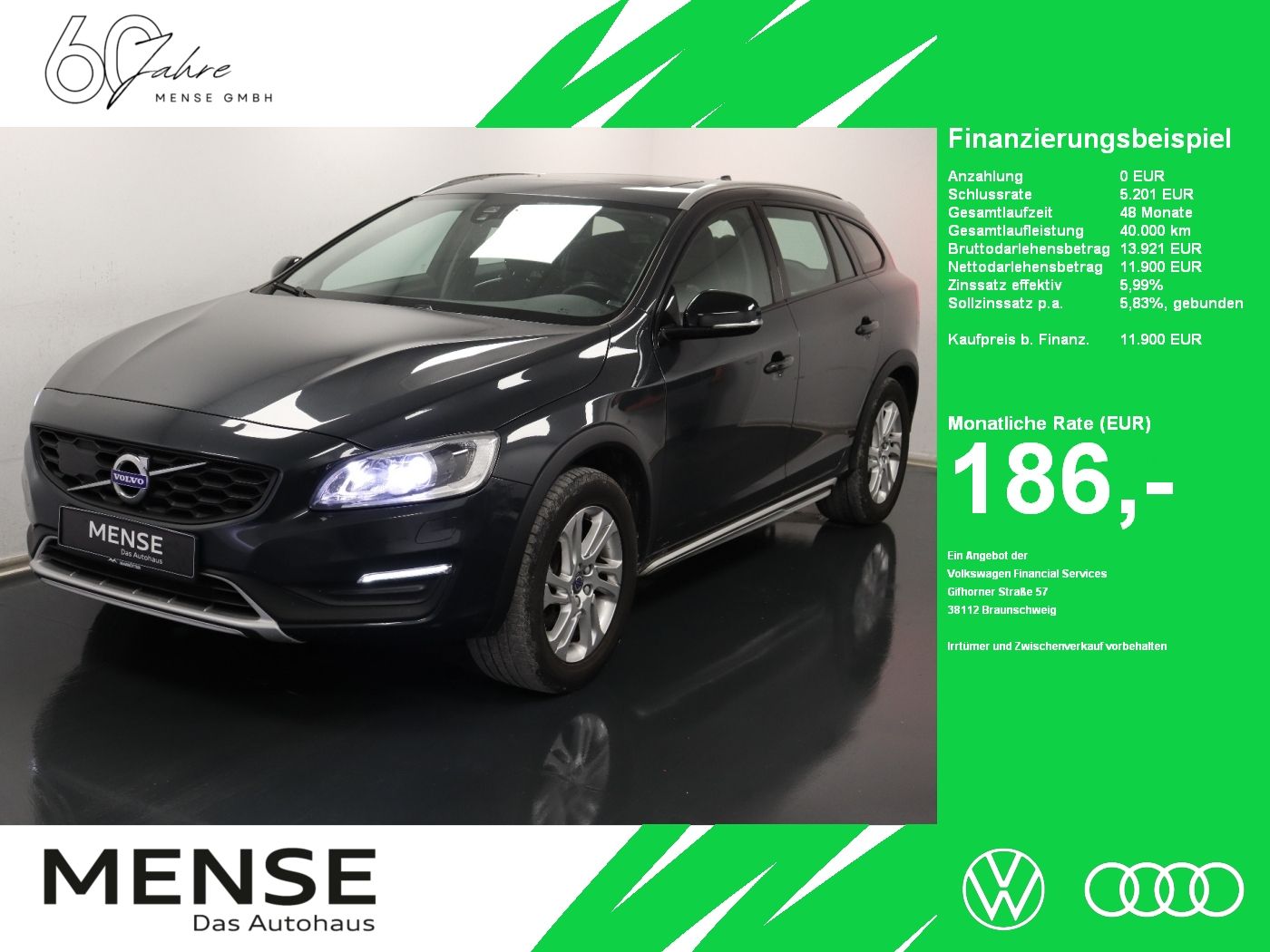 Fahrzeuge PKW autohaus mense Volvo V60 Cross Country Plus D4 EU6 SD|Navi|Xenon|PDC