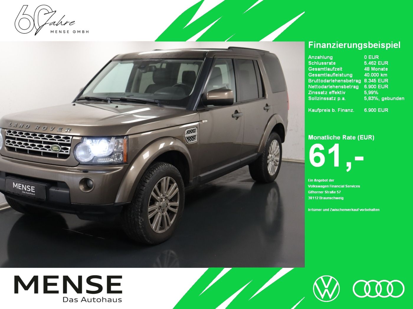 Fahrzeuge PKW autohaus mense Land Rover Discovery 4 TDV6 HSE Luft|4xSHZG|Navi|VirtualCP