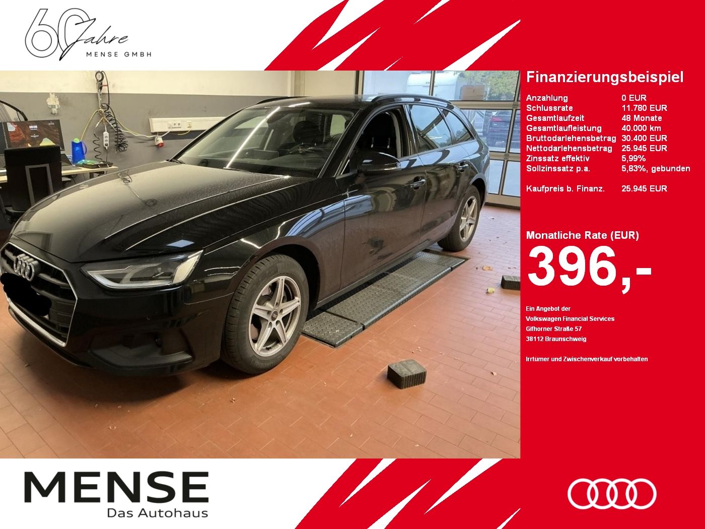 Fahrzeuge PKW autohaus mense Audi A4 Avant 35 TDI S tronic Pano|ACC|Navi|DynLicht