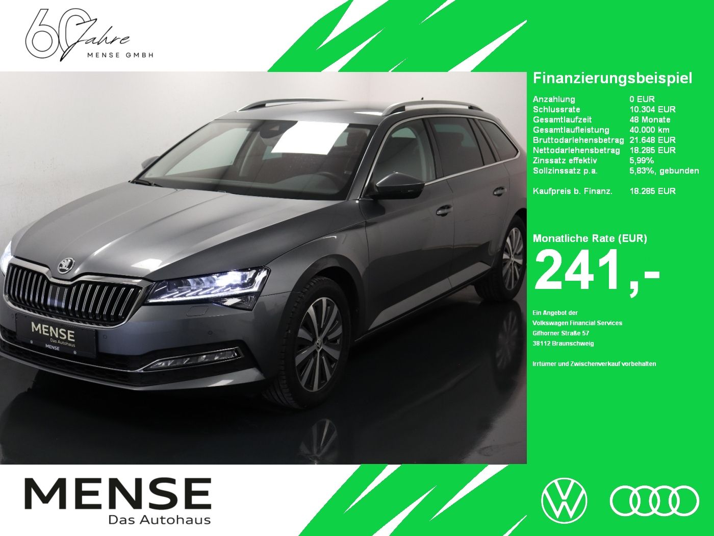 Fahrzeuge PKW autohaus mense SKODA Superb Combi 2.0 TDI Style AHK|ACC|LED|Navi|PDC