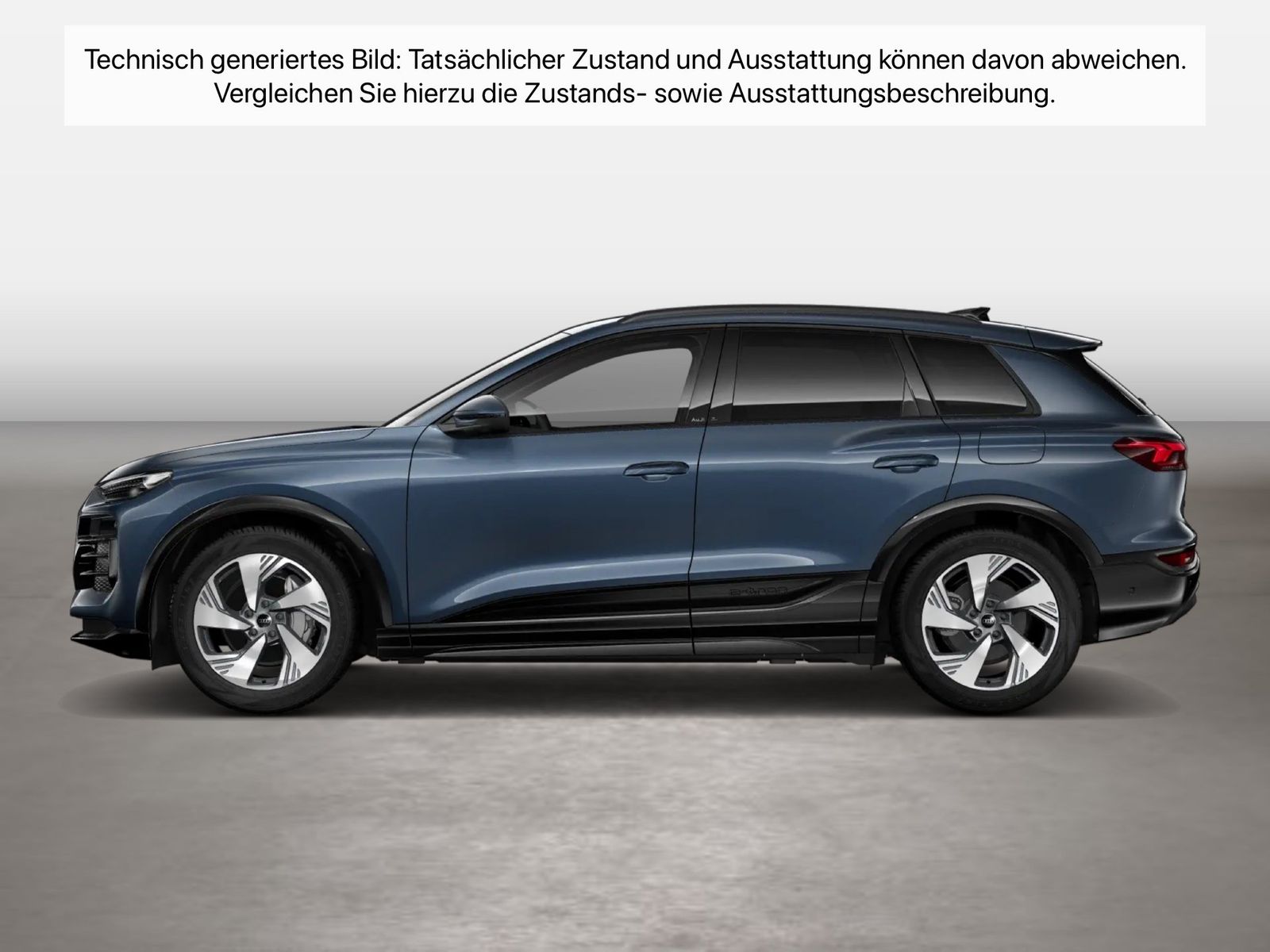 Fahrzeugabbildung Audi Q6 e-tron Tech plus Standhzg|4xSHZG|ACC|LED|Kame - mit KI generiert/bearbeitet