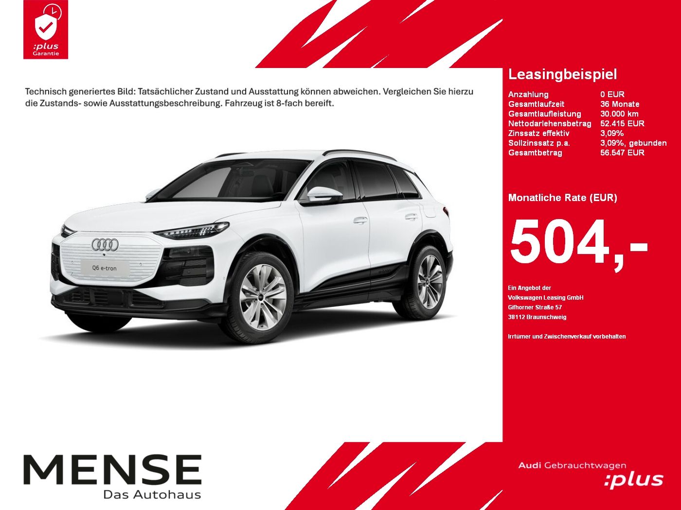 Fahrzeuge PKW autohaus mense Audi Q6 e-tron AHK|Standhzg|4xSHZG|ACC|LED|PDC
