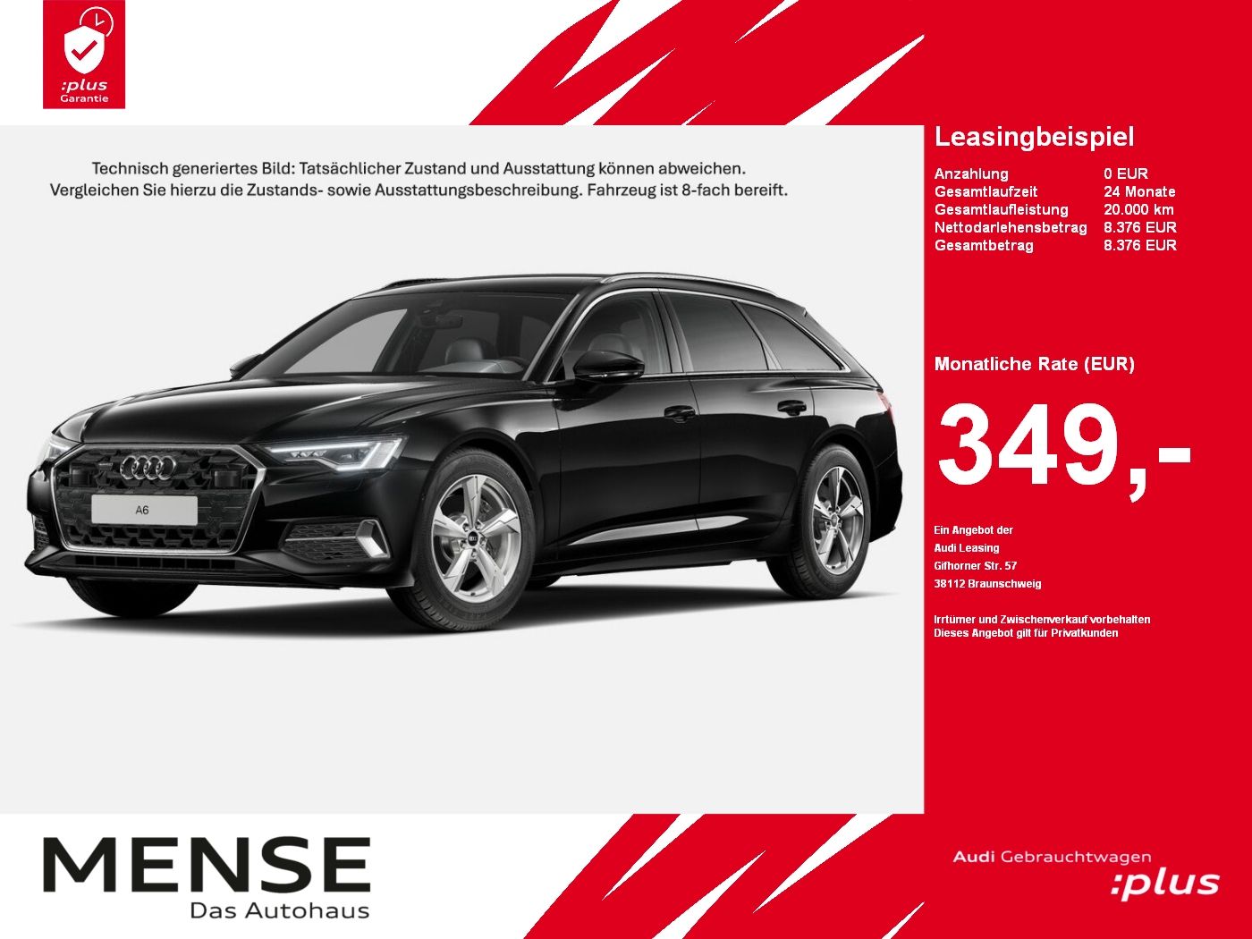 Fahrzeuge PKW autohaus mense Audi A6 Avant 45 TFSI quattro S tronic Advanced AHK