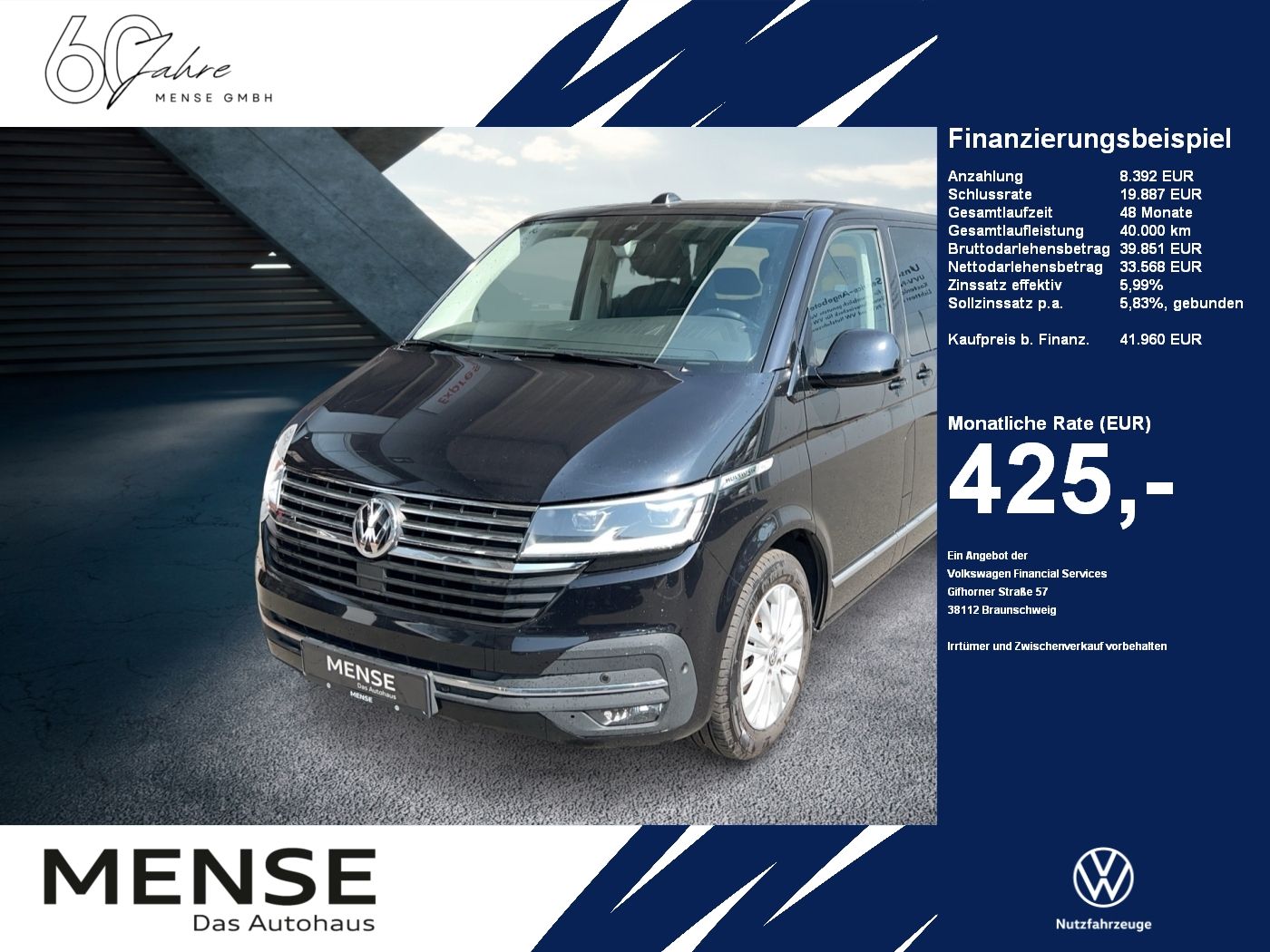 Fahrzeuge PKW autohaus mense Volkswagen T6.1 Multivan 2.0 TDI Highline CarPlay|Standhzg