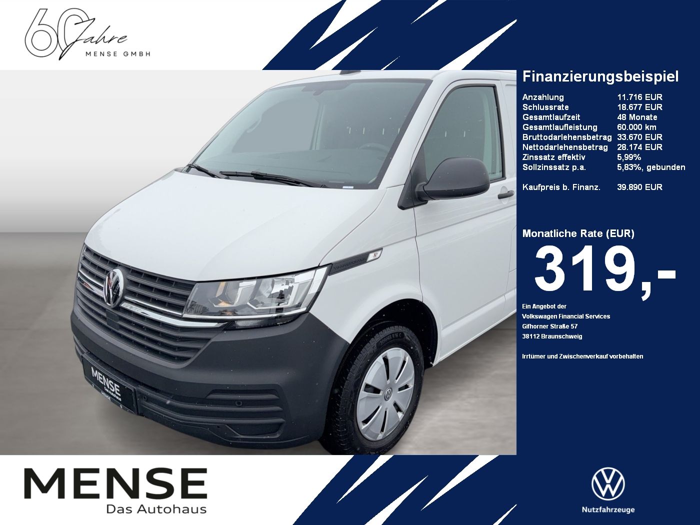 Fahrzeuge PKW autohaus mense Volkswagen T6.1 Transporter 2.0 TDI Kasten FWD lang CarPlay