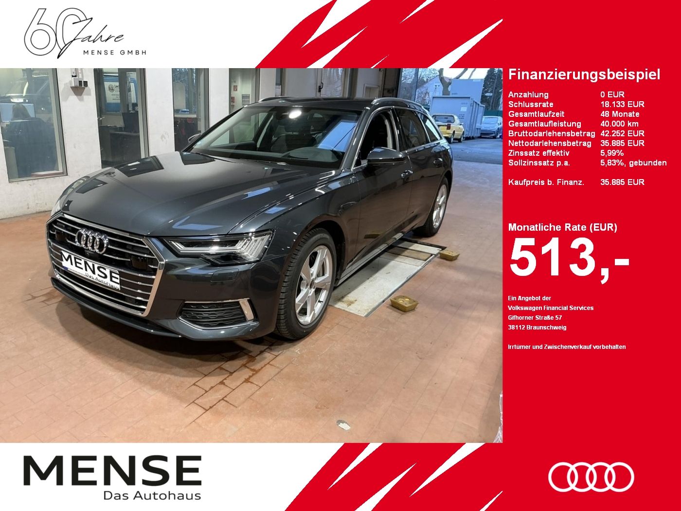 Fahrzeugabbildung Audi A6 Avant 50 TFSI e quattro S tronic design AHK